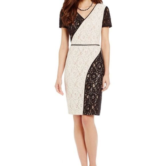 ANTONIO MELANI Dresses & Skirts - SOLD✨NWT ANTONIO MELANI Sarah B&W lace dress